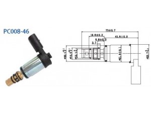 YENİ MODEL İNCE TİP SANDEN ( VW , AUDİ , SEAT , SKODA ) ELEKTRİKLİ VALF